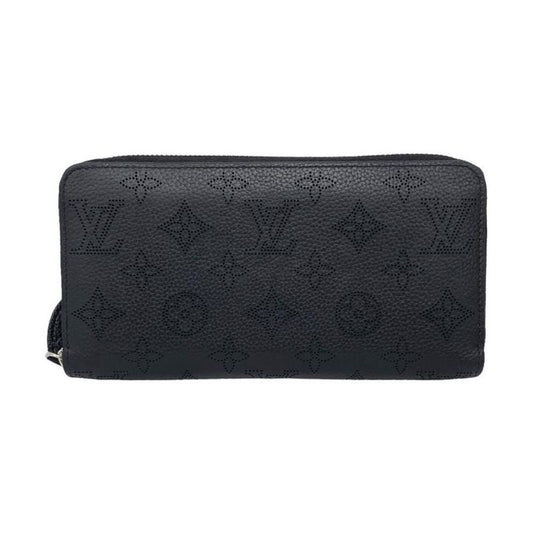 Louis Vuitton Long Wallet Zippy Wallet M61867 Monogram Mahina Noir Black Louis