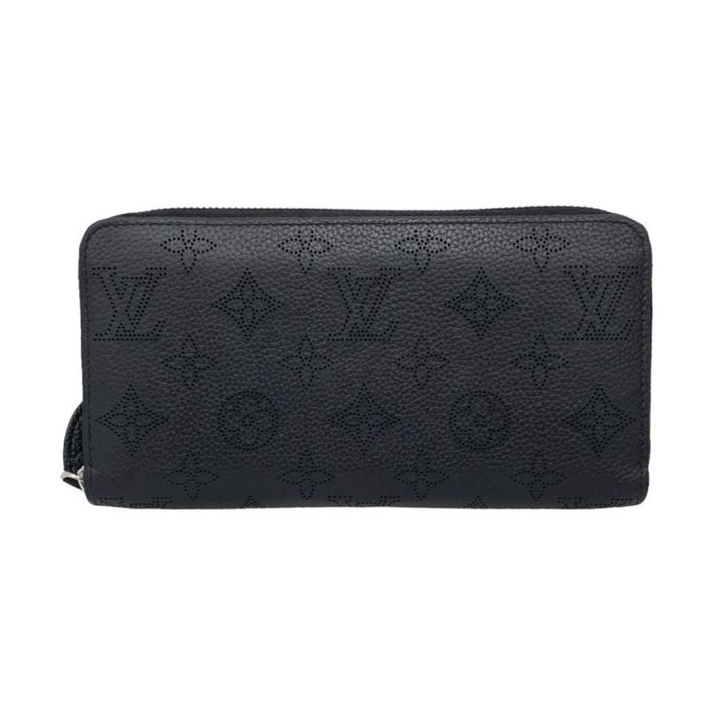 Louis Vuitton Long Wallet Zippy Wallet M61867 Monogram Mahina Noir Black Louis