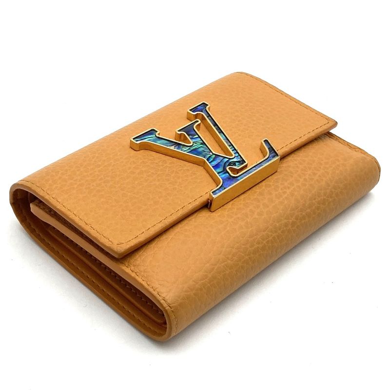 Louis Vuitton M81669 Portefeuille Capucines Compact Trifold Wallet Taurillon