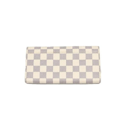 Louis Vuitton N63208 Damier Azure Long Wallet Portefeuille And Sarah Long
