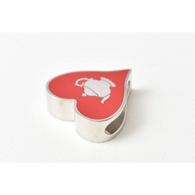 Hermes Scarf Ring Holder Twilly Tea Time Heart Shape Valentine — view 3