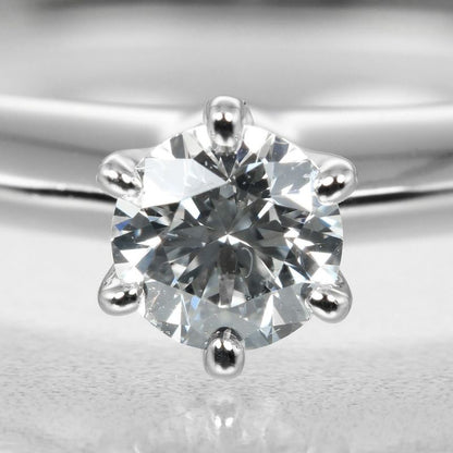 Tiffany & Co Solitaire 0.21ct Vs1/i/3ex Pt950platinum × Diamond #8 Ladies 3.62g