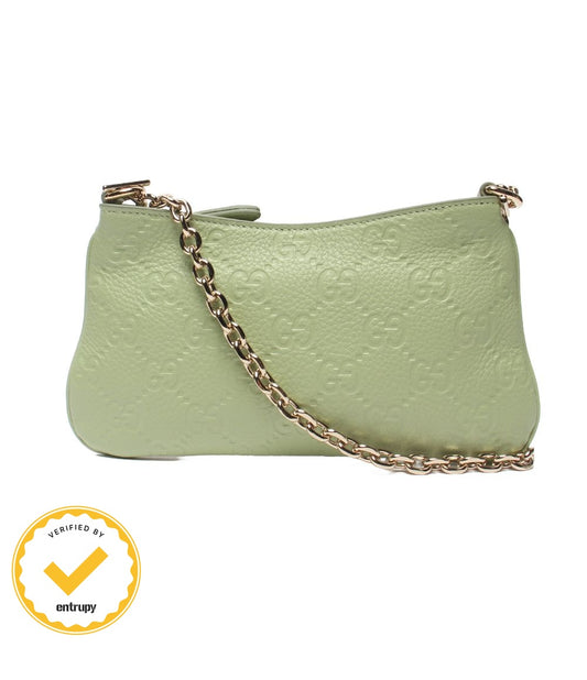 Gucci Chain Shoulder Bag Crossbody Guccissima