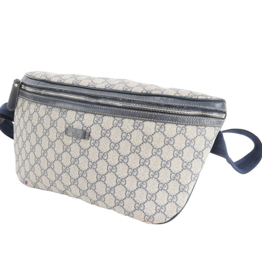 Gucci GG Supreme Leather 2-Way Belt Bag Crossbody Body Waist Pouch Shoulder