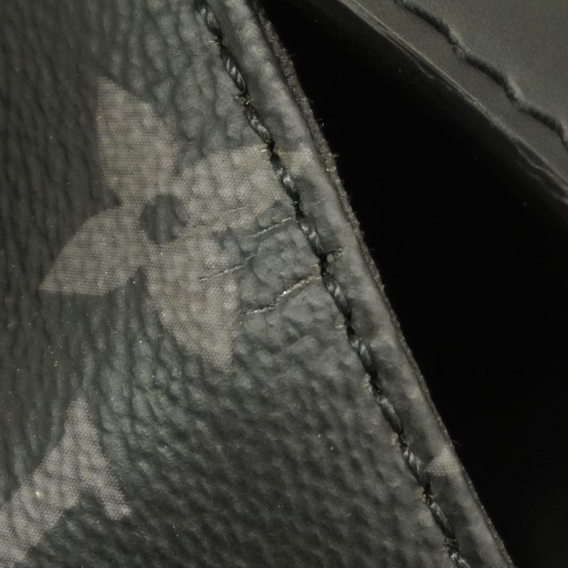 Louis Vuitton Monogram Eclipse Steamer Backpack M44052 Black Men's