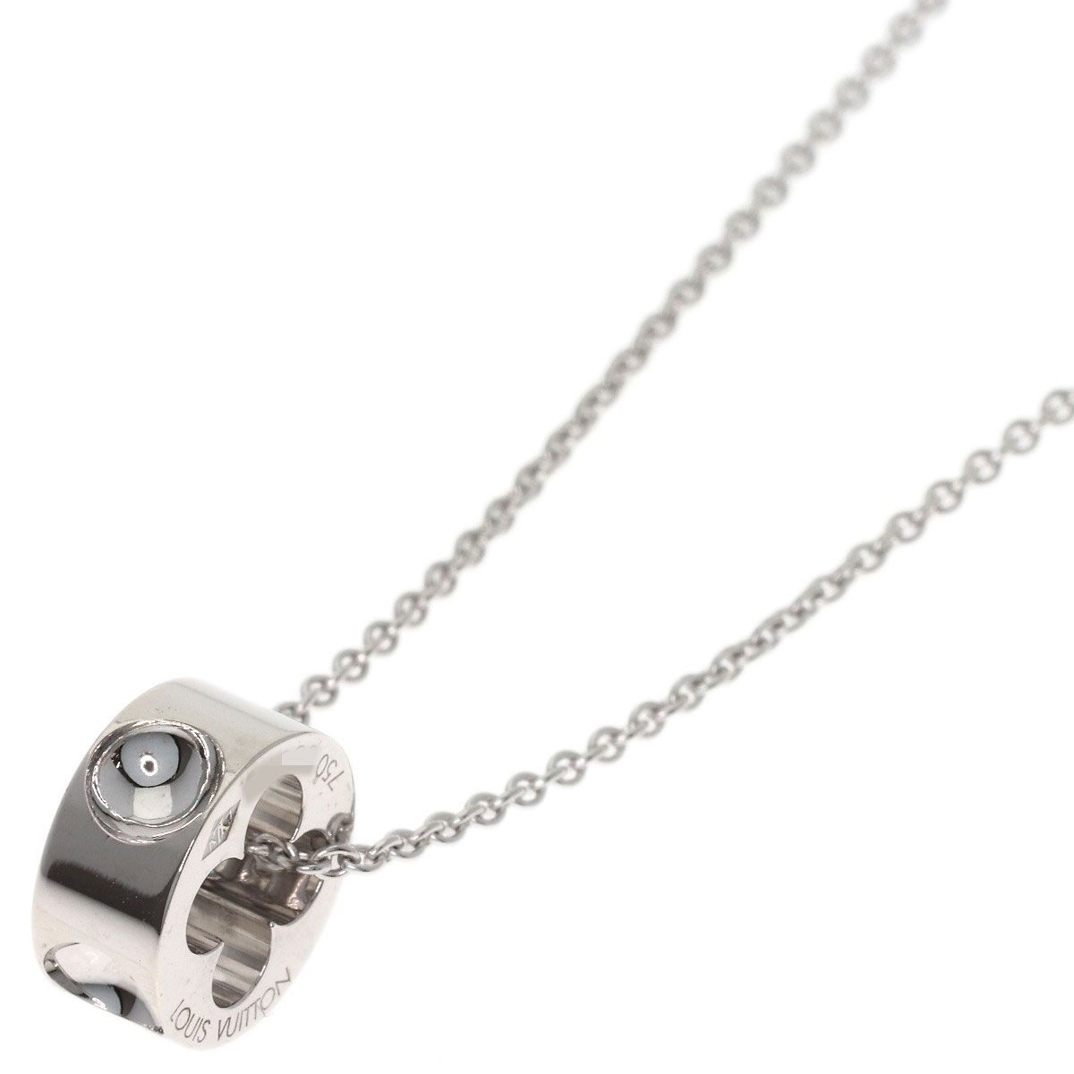 Louis Vuitton Pendentif Empreinte Necklace 18k White Gold