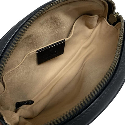 Gucci GG Marmont Waist Pouch Black Leather 476434