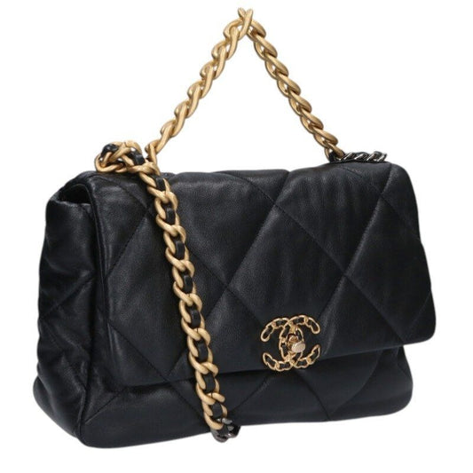 Chanel 19 Large Lambskin Leather Chain Shoulder Bag