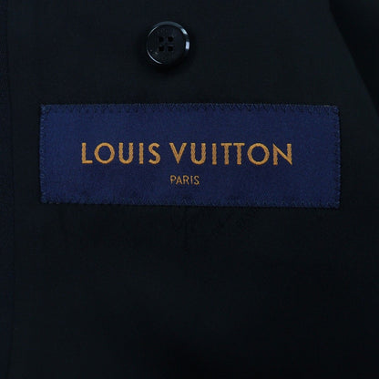 Louis Vuitton Wool Camouflage LV Flower Pattern Logo Button Jacket — view 7