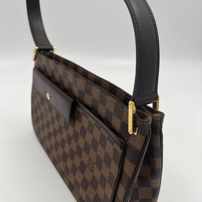 Louis Vuitton Shoulder Bag Damier Aubagne N51129 Ebène Women