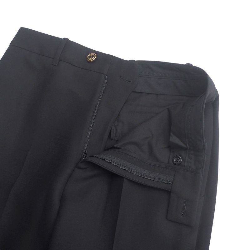 Gucci Pants Size 40 Cropped Flared Pants Center Press GG Button Made In Italy