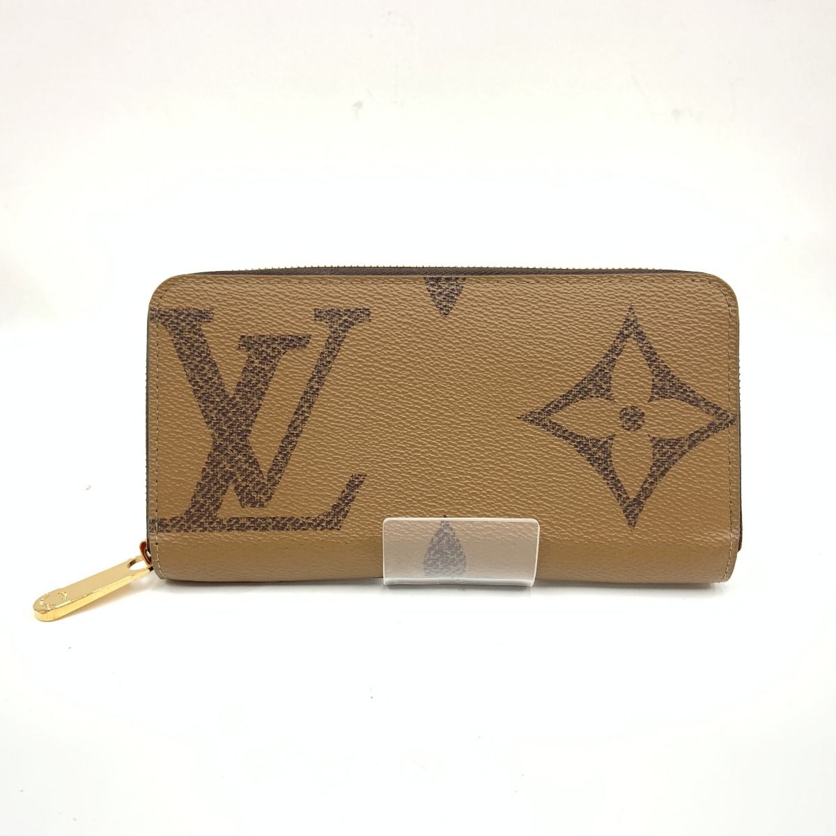 Louis Vuitton Giant Monogram Reverse Zippy Wallet Round Zipper Long Wallet