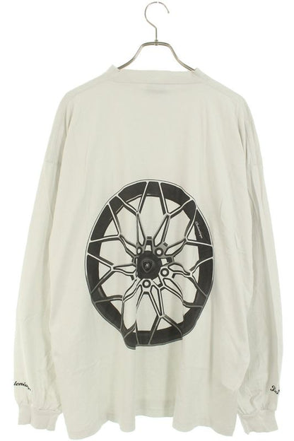 Balenciaga 25AW 835839 Tsvp9 Lamborghini Logo Print Long Sleeve Cut And Sewn