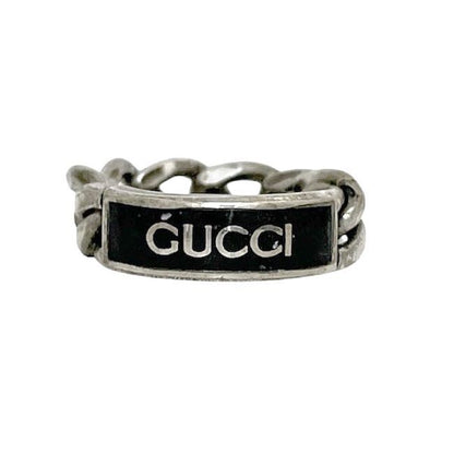 Gucci Ring Black Silver