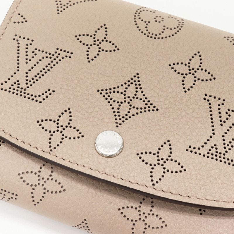 Louis Vuitton L-shaped Zipper Fold Wallet With Coin Purse Mahina Galle Portefeui