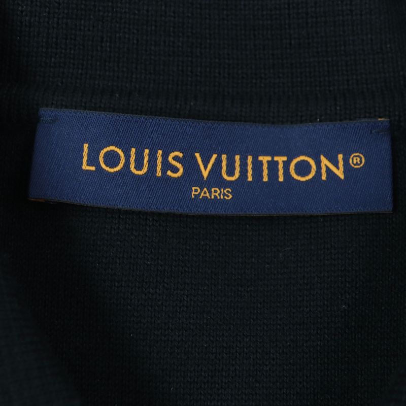 Louis Vuitton 25SS 1afyej Embossed Technical Wool Zip-up Jacket Blouson Black