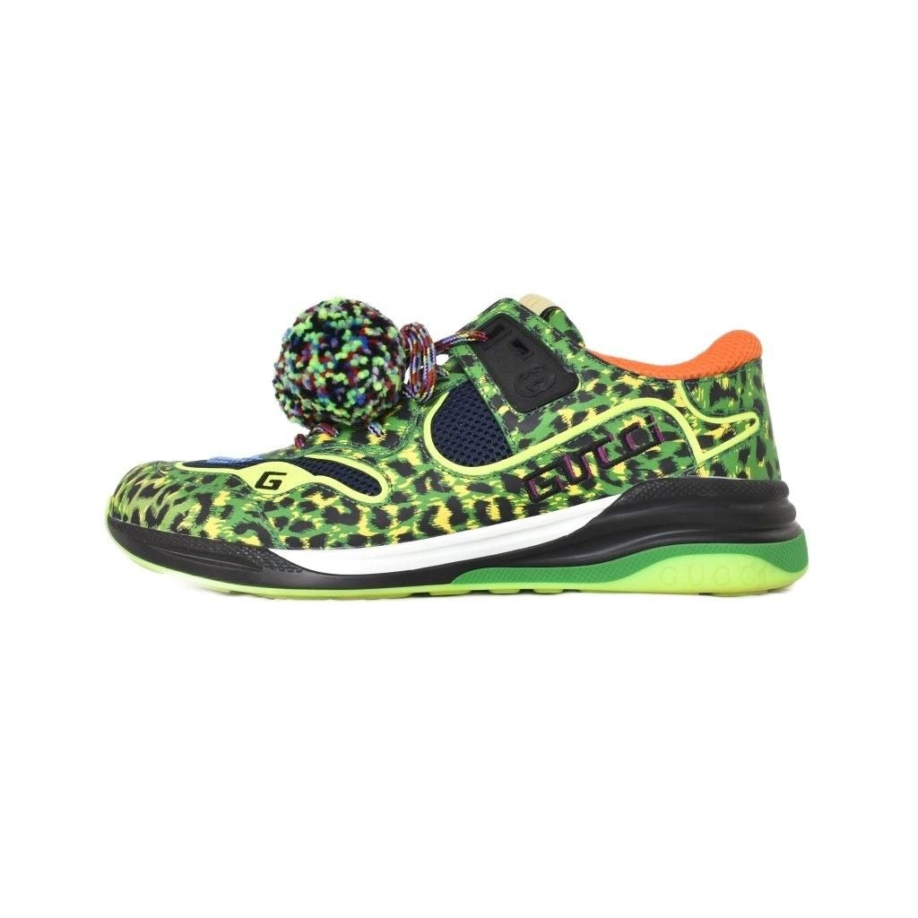 Gucci Dover Street Market Dsm Limited Ultra Pace Sneakers Leopard 9 Green