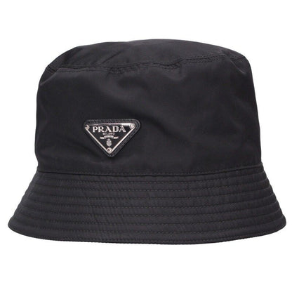 Prada 2hc137 Re-nylon Triangle Plate Nylon Bucket Hat Men's M
