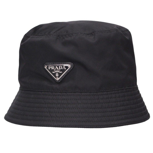 Prada 2hc137 Re-nylon Triangle Plate Nylon Bucket Hat Men's M