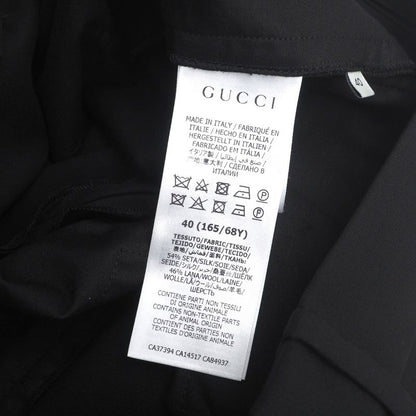 Gucci Pants Size 40 Cropped Flared Pants Center Press GG Button Made In Italy