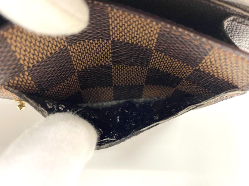 Louis Vuitton Damier Pochette Portmonnais Cles Di Long Wallet N61725 Brown Made