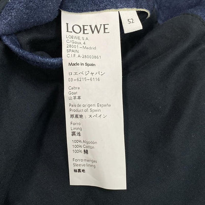Loewe Blouson Size 52 Mens - Navy Suede/17139352100/h1268318ar