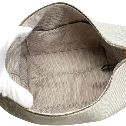 Hermes Bath Pouch Bride-a-Black GM Toile Canvas H Logo Zigzag Rouge Ash Red