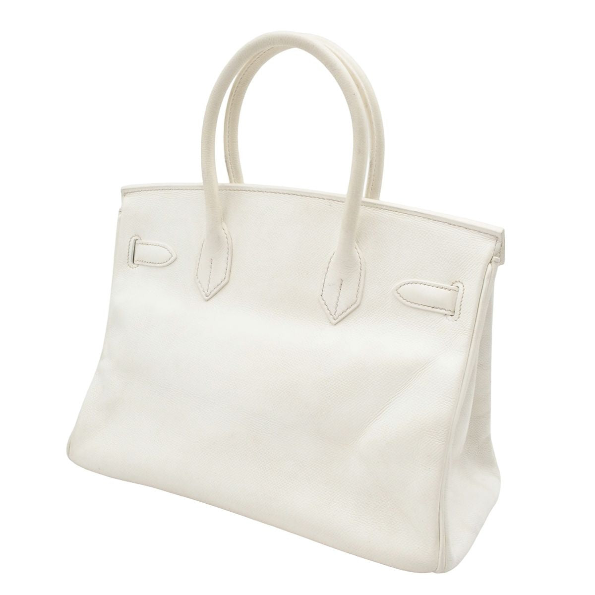 Hermes Birkin 30 White Silver Epsom Handbag — view 2