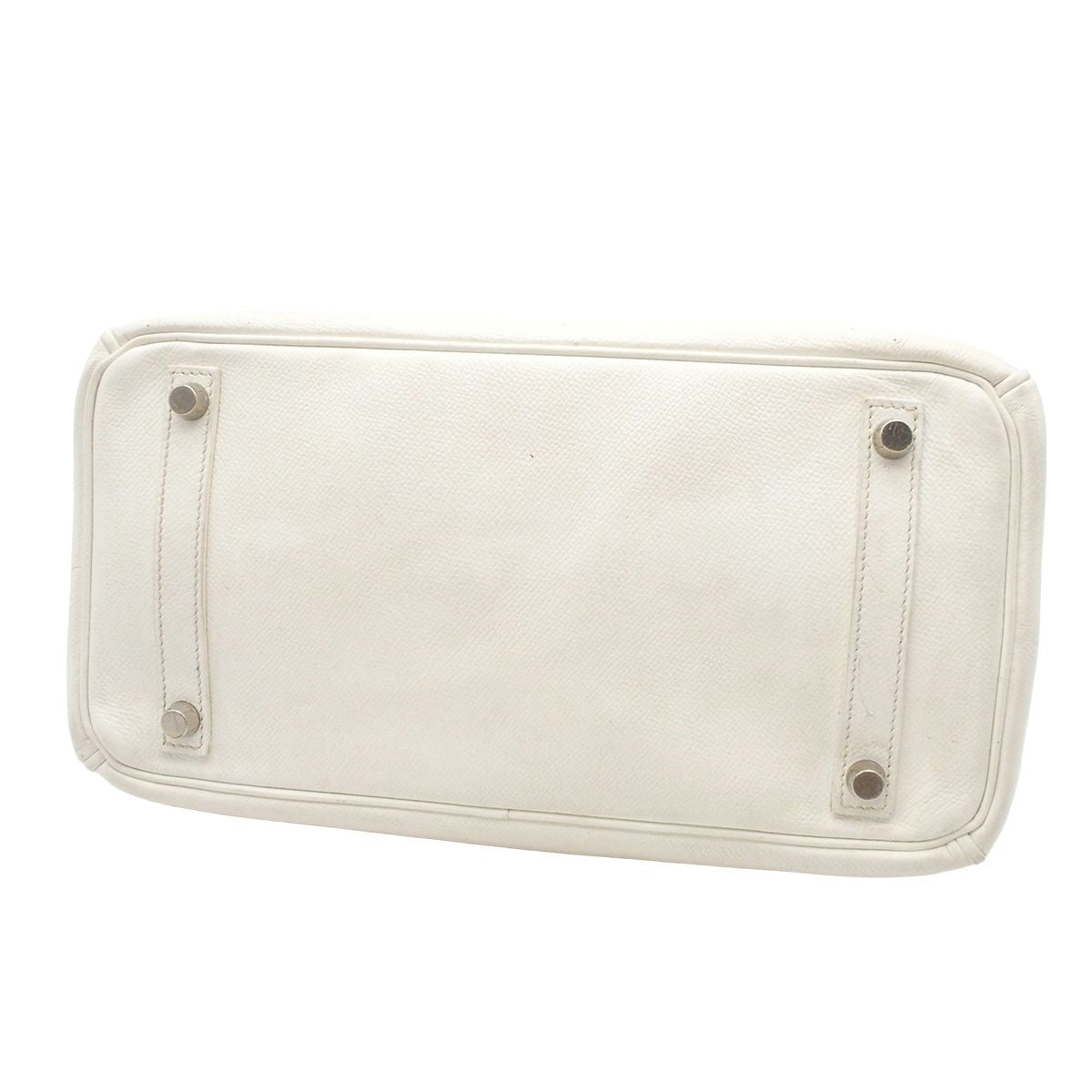 Hermes Birkin 30 White Silver Epsom Handbag — view 3