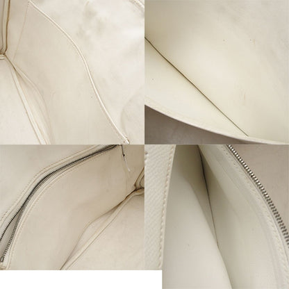 Hermes Birkin 30 White Silver Epsom Handbag — view 8