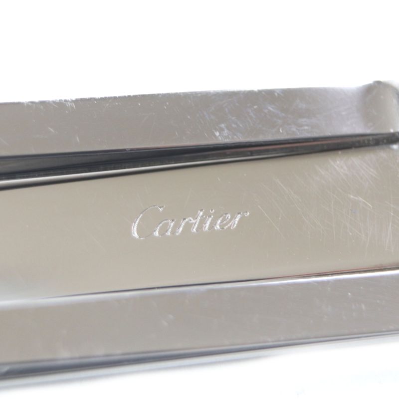 Cartier Must De Cartier Bill Clip Bill Scissors Money Clip Gold Silver Men's