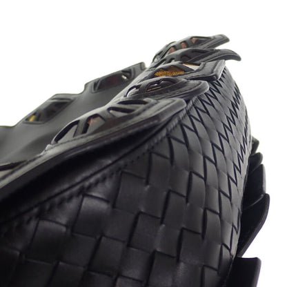 Bottega Veneta Loop Shoulder Bag Handbag Leather Black Ladies Classy Gift [AB