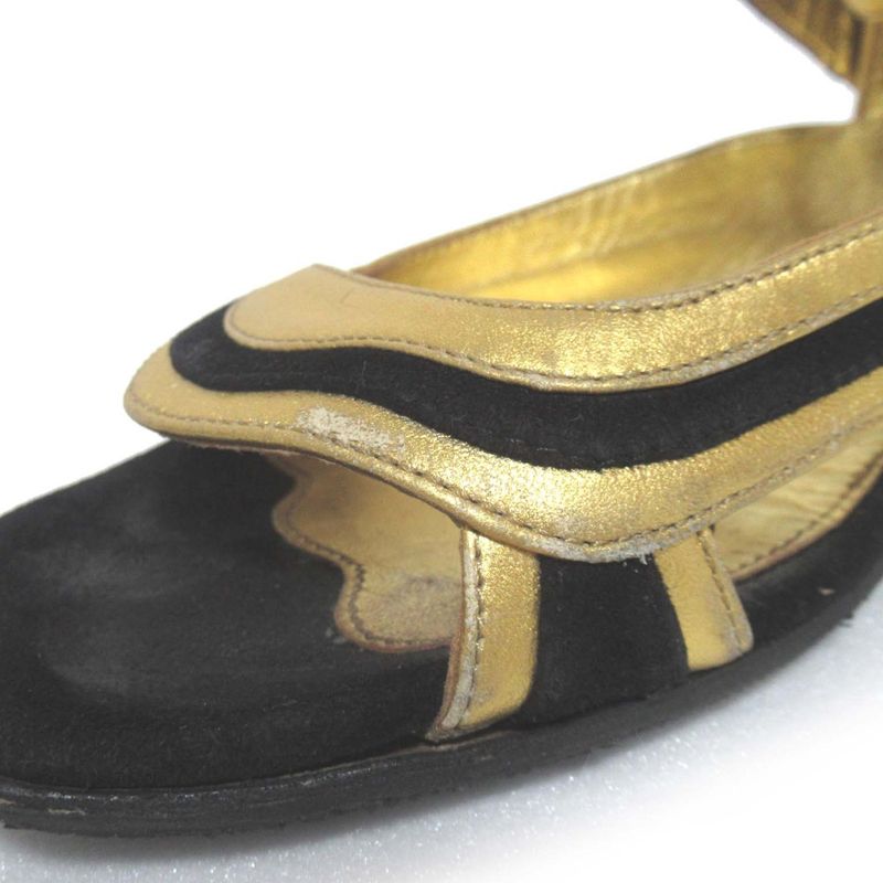 Prada Suede Leather Ankle Strap Sandals Size 36 Equivalent To 23cm (9.06in)