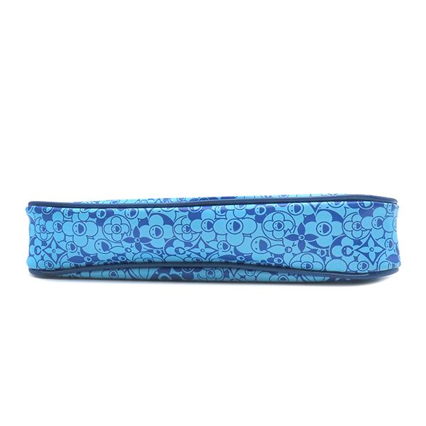 Louis Vuitton Accessory Pouch Pochette Cosmic PVC Blue Gold Hardware Takashi