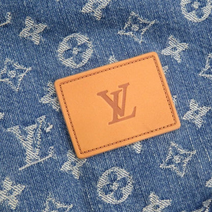 Louis Vuitton X Supreme LV Jacquard Denim Baseball Jersey Denim Baseball Jersey