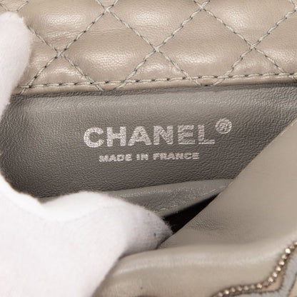 Chanel "timeless Flower Embroidery" Light Green Lambskin Leather A