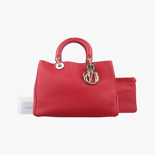 Christian Diorchristian Diorissimo Red Leather 09-ma-1123