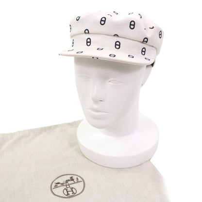 Hermes Vauban Chaine D'ancre Toile Ashe Serie Hardware Cotton Canvas Casket Hat