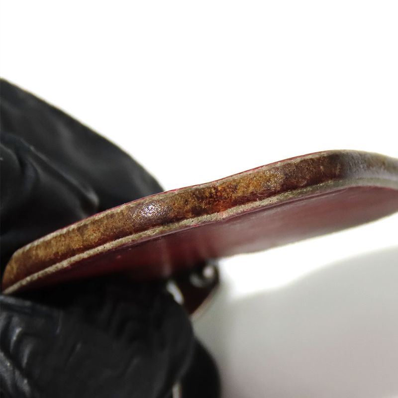 Hermes Bag Charm Apples Fruit Leather Silver 925 Red Green Silver Hardware Key