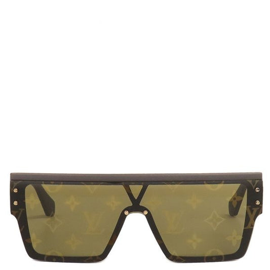Louis Vuitton Sunglasses LV Waimea L Acetate Chocolate Brown Gold LV Signature