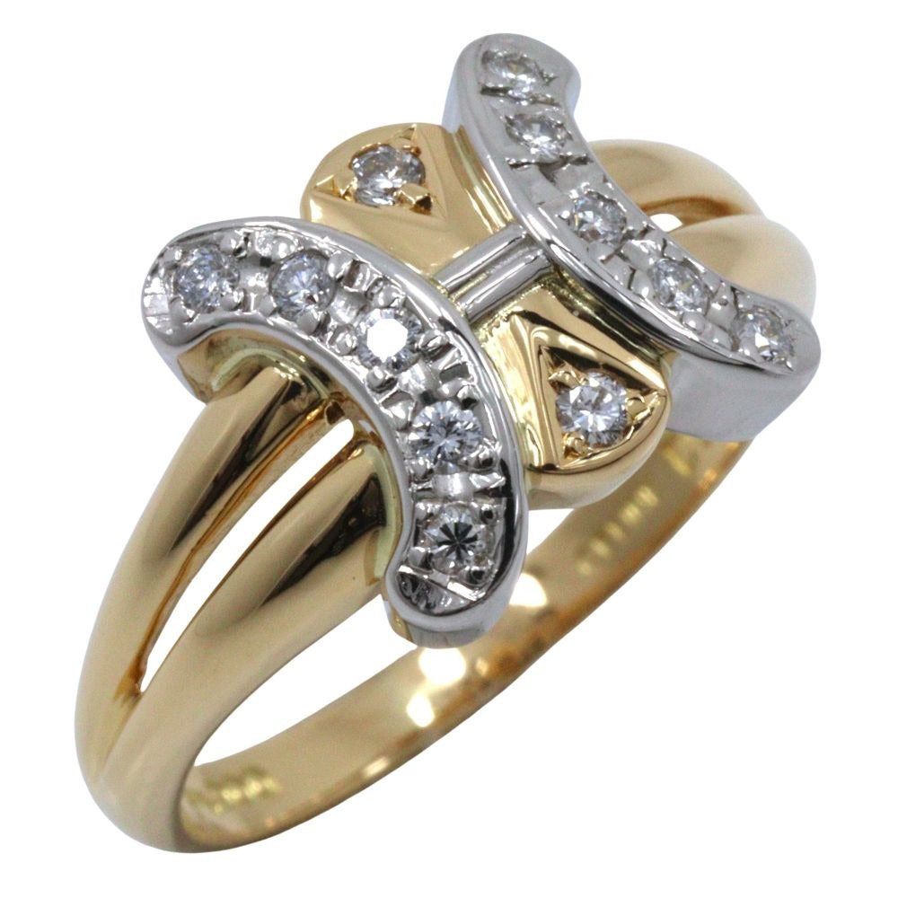 Celine Macadam 18K Yellow Gold Diamond Ring