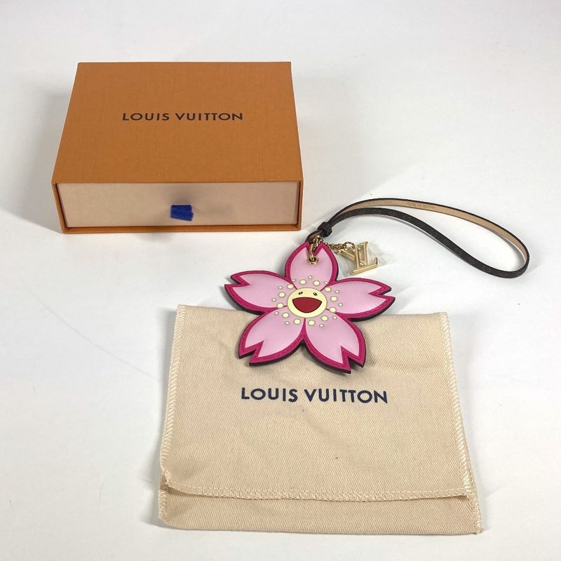 Louis Vuitton Bag Charm Cherry Blossom M02475 Monogram Canvas Brown