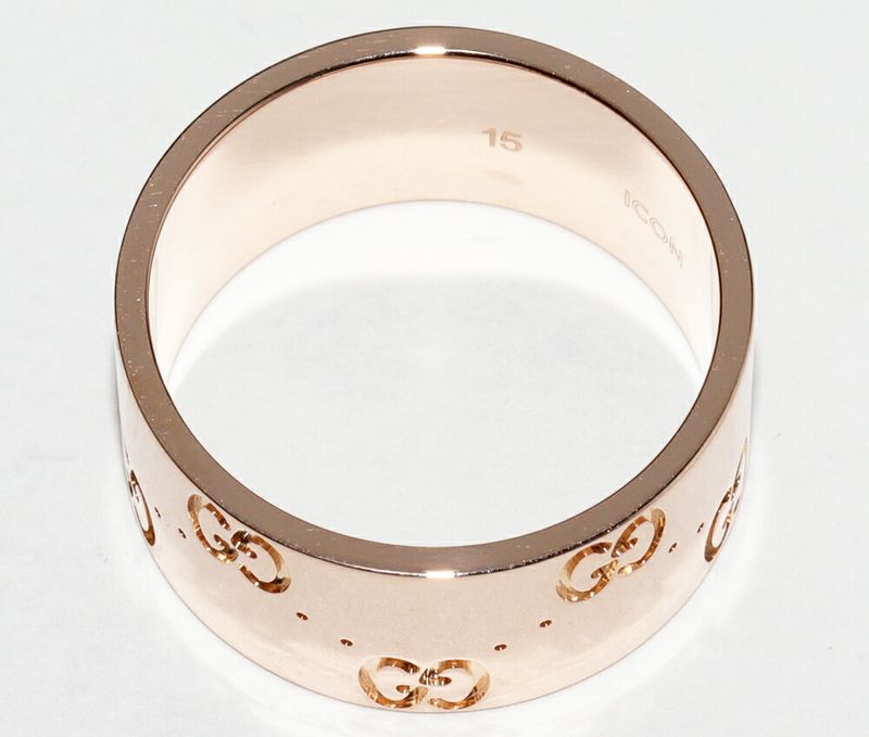 Gucci Rings 18K Pink Gold Iconic Ring Width 89mm (035in)