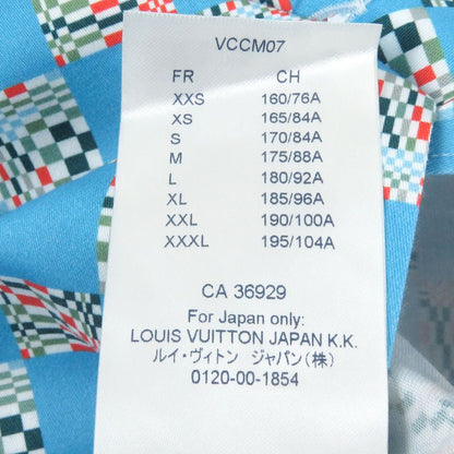 Louis Vuitton 21SS Distorted Damier 100% Cotton Total Pattern Open Collar