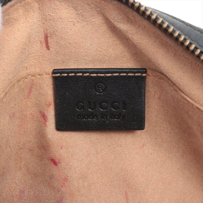 Gucci GG Marmont Heart Leather Pouch Black