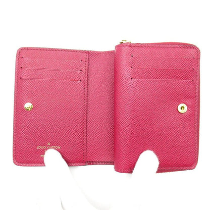 Louis Vuitton Portefeuille Roux M82377 Monogram Women's Fuchsia
