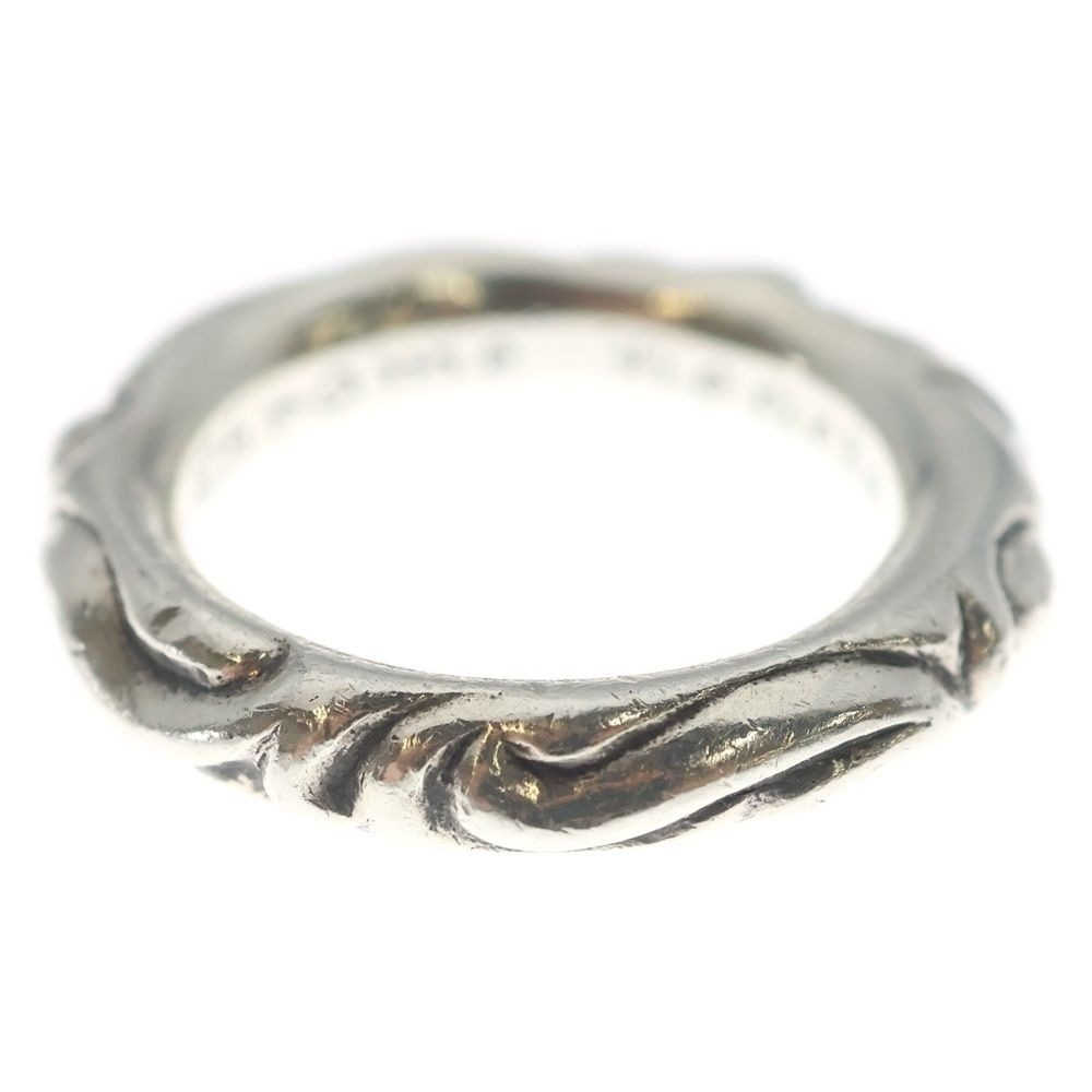 Chrome Hearts Scrl Band Scroll Ring Silver