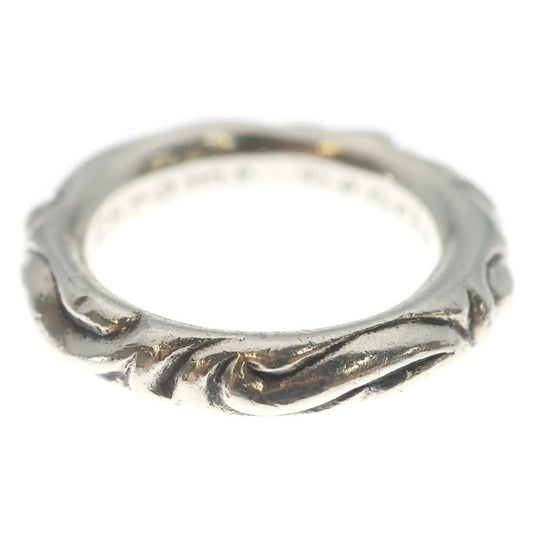 Chrome Hearts Scrl Band Scroll Ring Silver