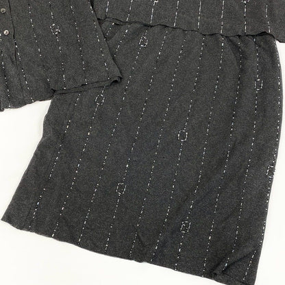 Fendi Vintage Visual Fflogo Knit Set 3 Piece Set 46 Gray Sweater — view 6