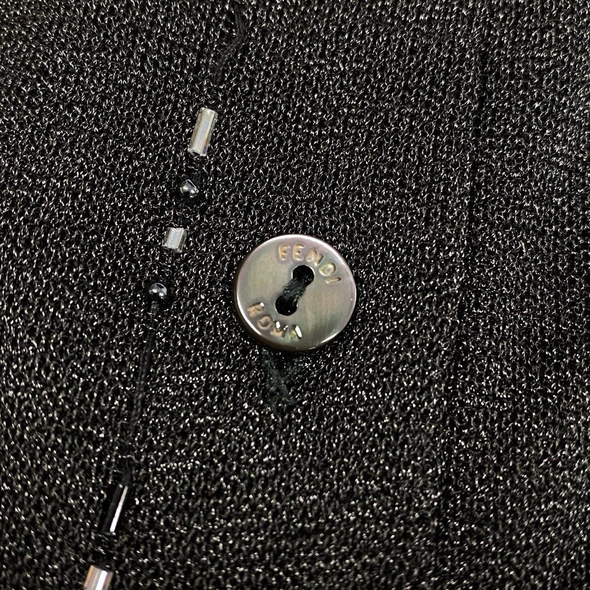 Fendi Vintage Visual Fflogo Knit Set 3 Piece Set 46 Gray Sweater — view 8